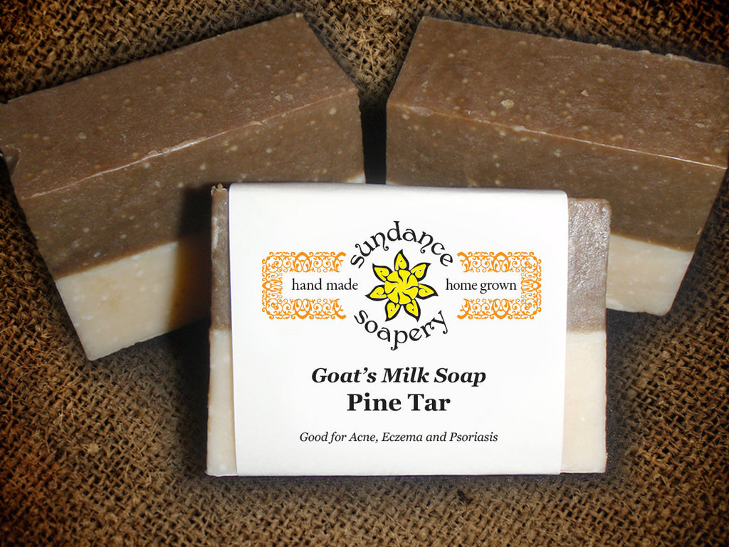 Aloe Handmade Pine Tar Soap Bar with Aloe Vera & Coconut Oil